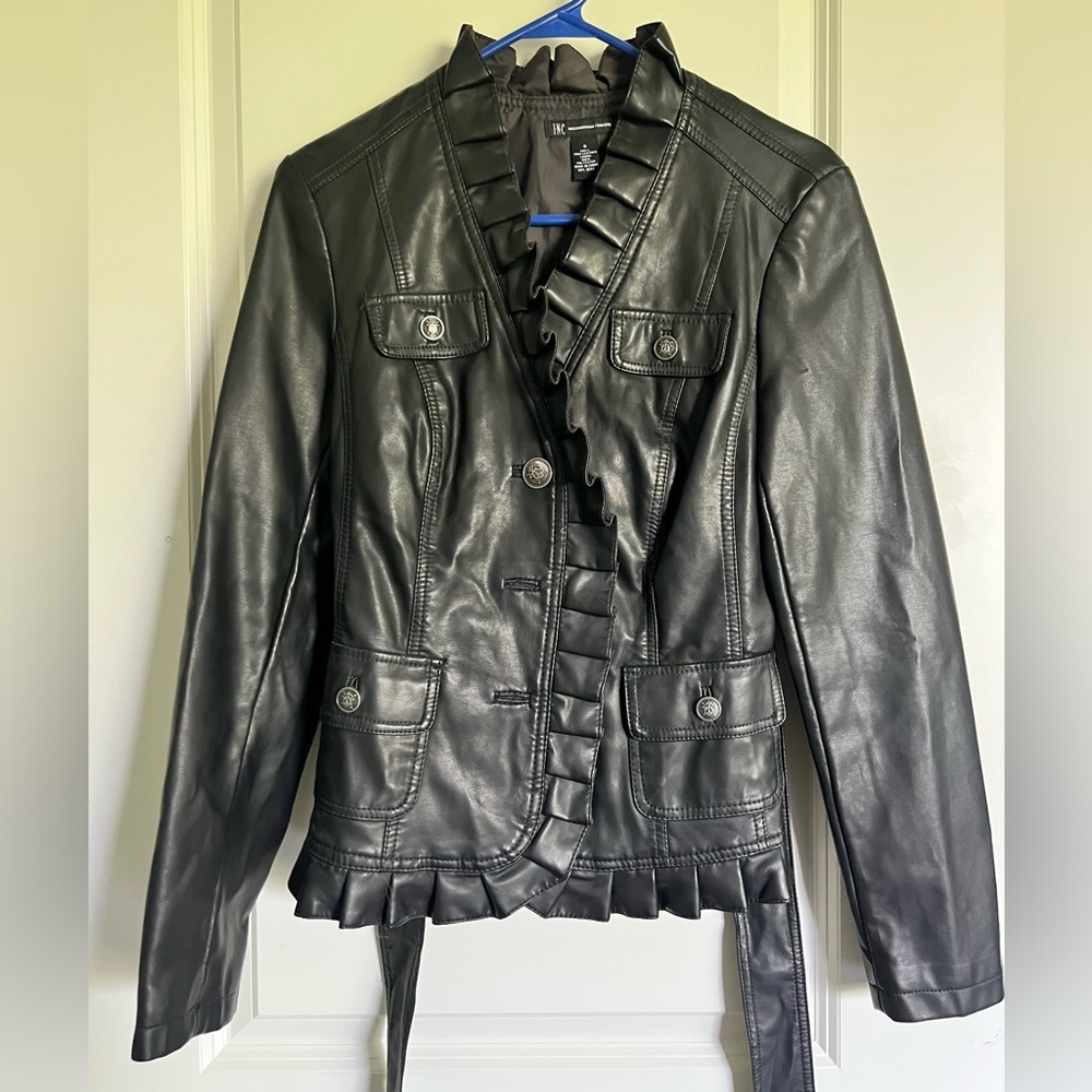 INC International Concepts Faux Leather Jacket